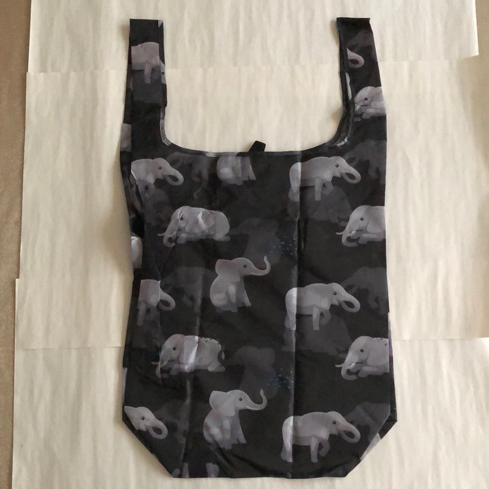 BEEGREEN Reusable Shopping Tote, Elephants